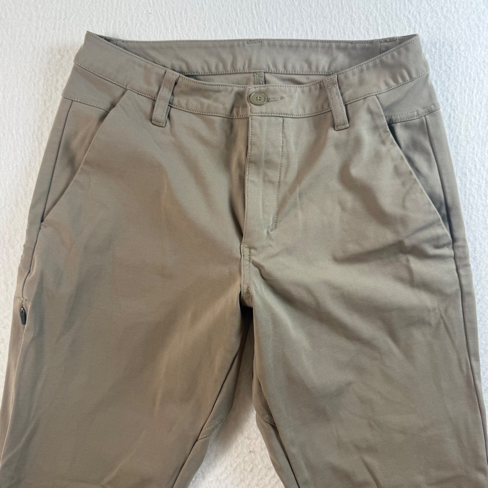 BYLT Everyday‎ Pant 2.0 Mens 30x28 Slim Fit Stretch Chino Khaki Tan